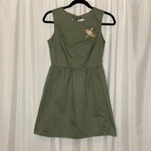 JUST G Kid's Size 3(US11/12) Olive Green Dress